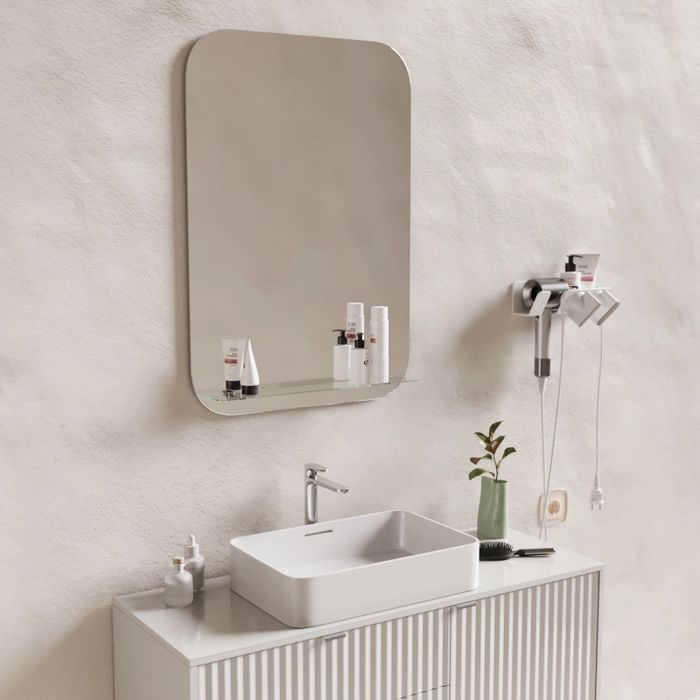 Зеркала с полками для ванн