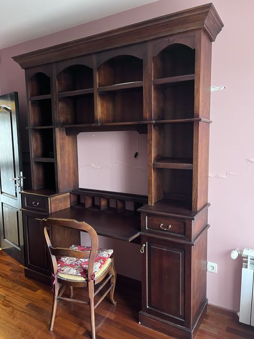 Класически комплект мебели за кабинет / библиотека