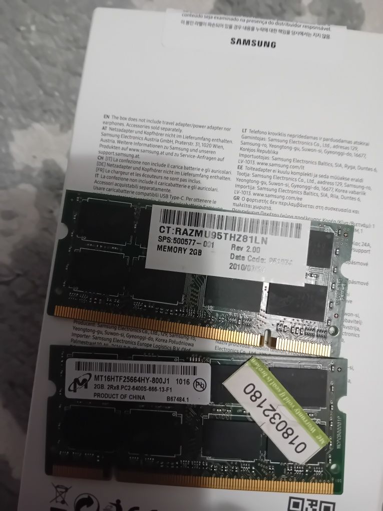 Memorie Rami  leptop DDR2  2 Gb