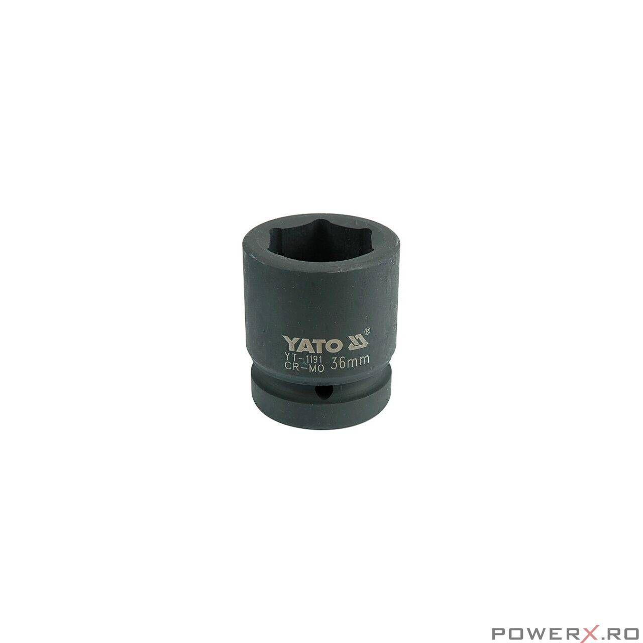 Cheie tubulară hexagonlă de impact 36 mm 1" Yato YT-1191