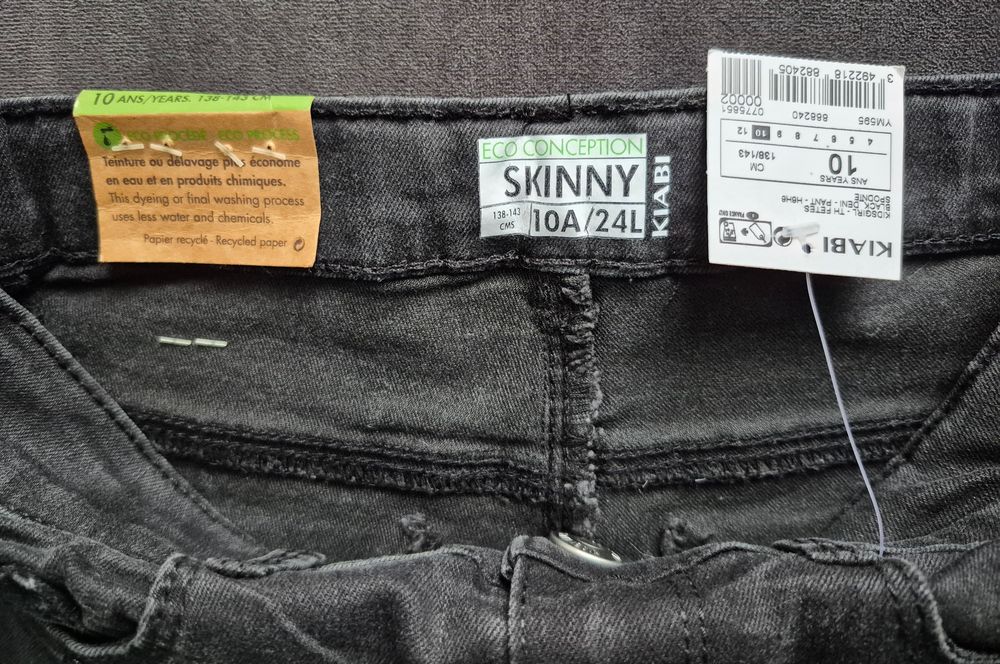 Blugi fete Kiabi noi, 138 - 143 / 10 ani