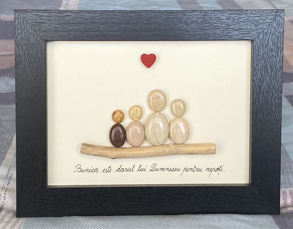 Pebble art - Tablouri cu pietre - Handmade - Cadou personalizat