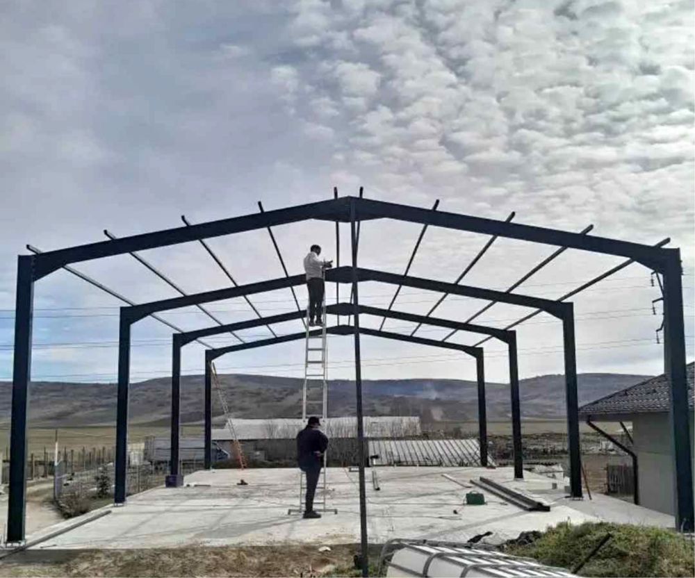 Fac hale metalice din europrofile accept variante manitou