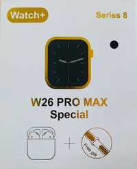Smart часовник W26 PRO MAX Special,  + TWS слушалки + 2 бр. кайшки