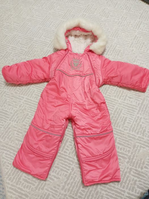 Зимний Комбинезон-трансформер.80 см
