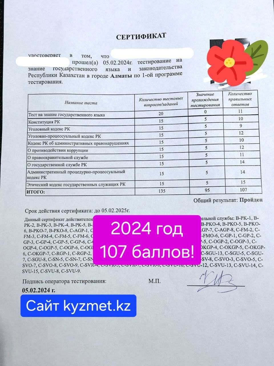 Гостест 2024. Тесты на госслужбу: 3000 отзывов! Құқық мен ОЛК