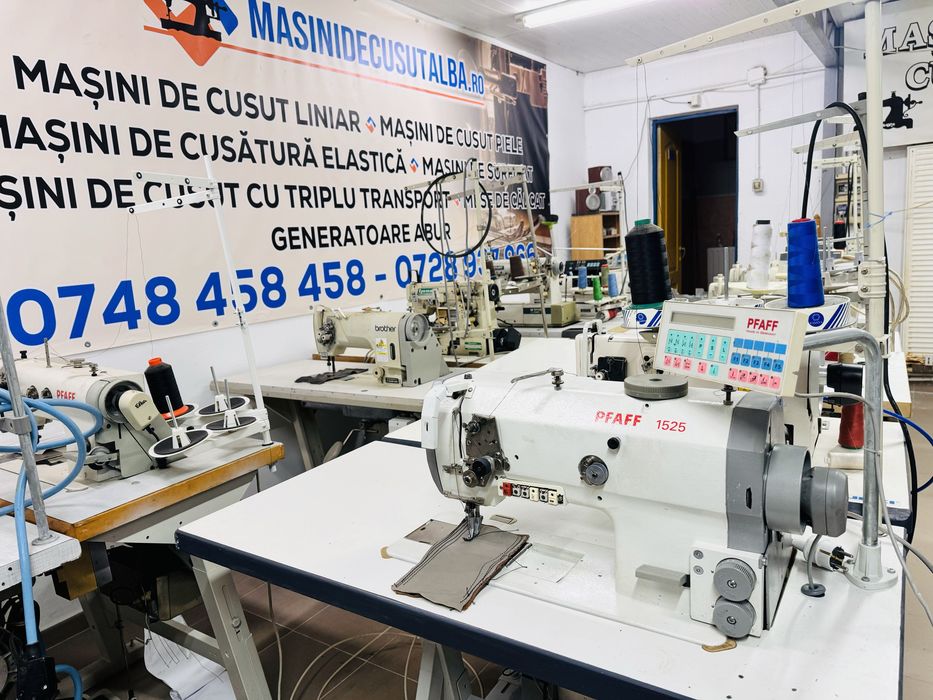 Masina de cusut cu triplu transport PFAFF 1525 FULL automata