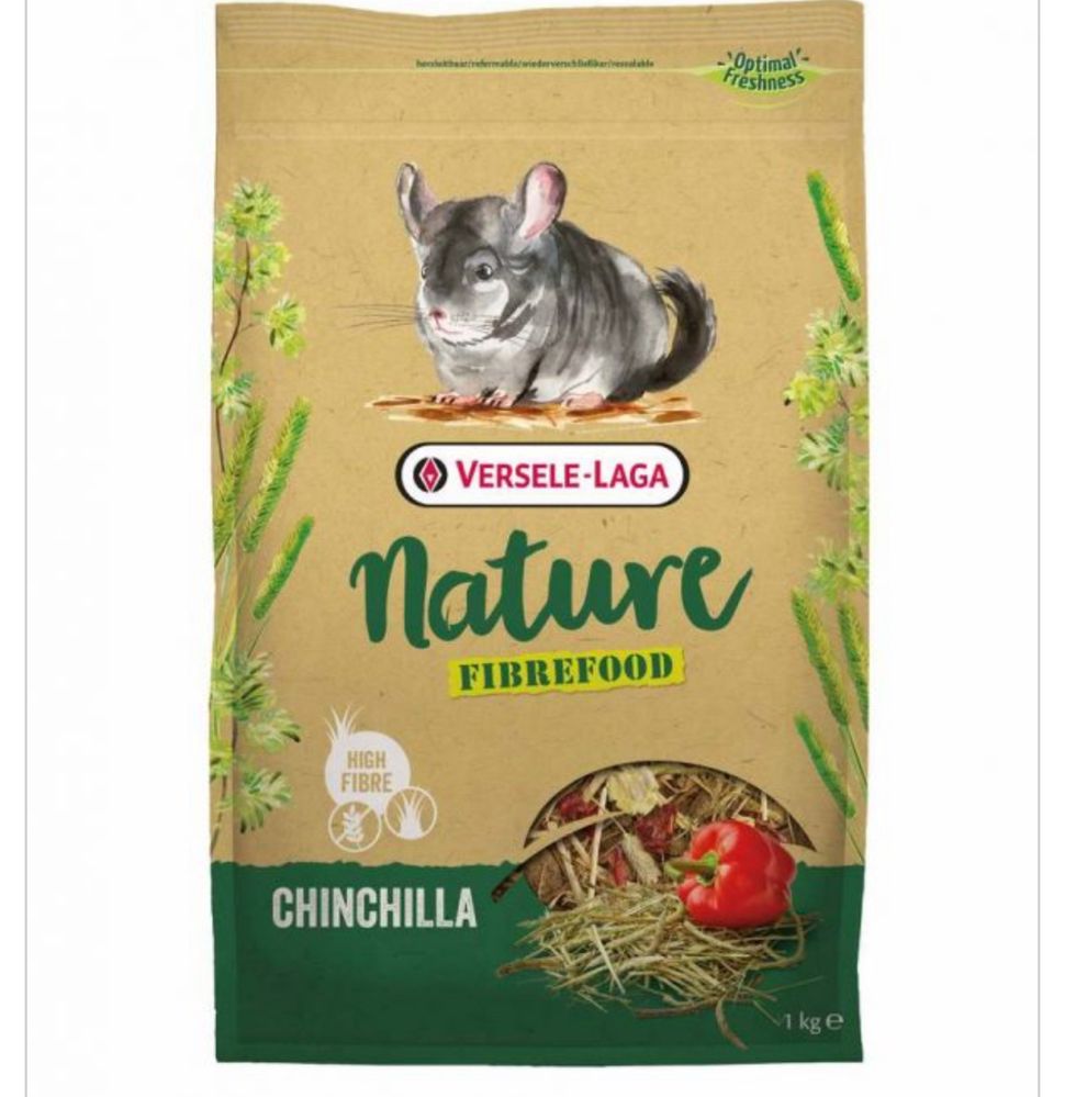 Chinchilla Nature FIBREFOOD - Храна за възрастни ЧИНЧИЛИ 1 кг.