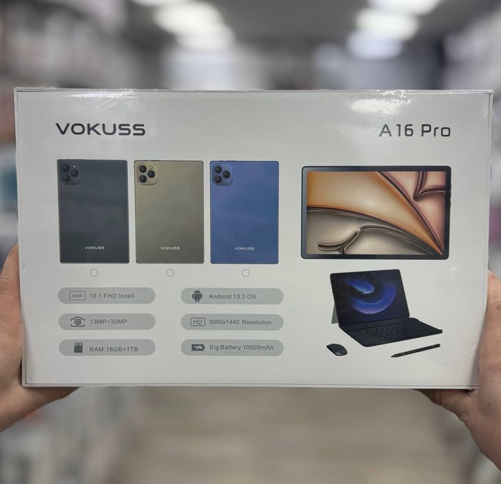 PREMIUM SINFDAGI VOKUSS A16 Pro Planshet 16/1TB Kuchli Batarya (optom)