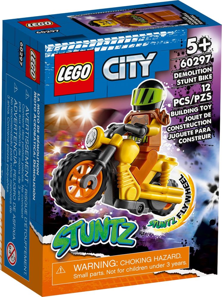 Lego City 60297 (continut sigilat) - Demolition Stunt Bike (2021)