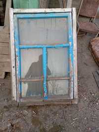 Продам деревянное окно с косяком. (Окно с двух сторона.