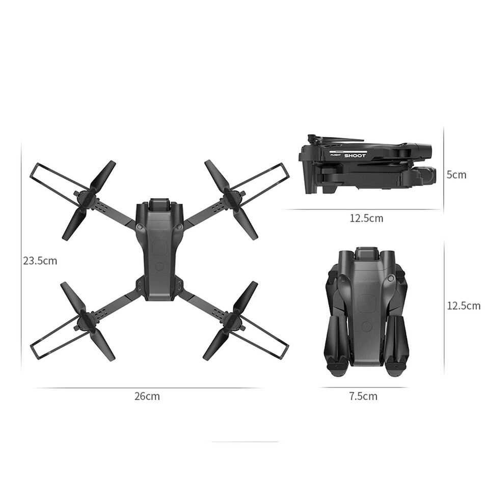 Сгъваем Дрон dron ZFR F195 4KHD камера дистанционно и от Смарт телефон