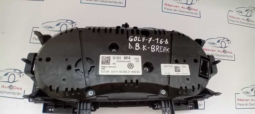 ceasuri bord uk  volkswagen golf 7 break 1.6 motorina 2014