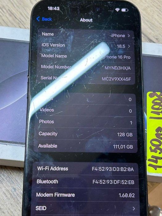 Iphone 16 pro 128gb