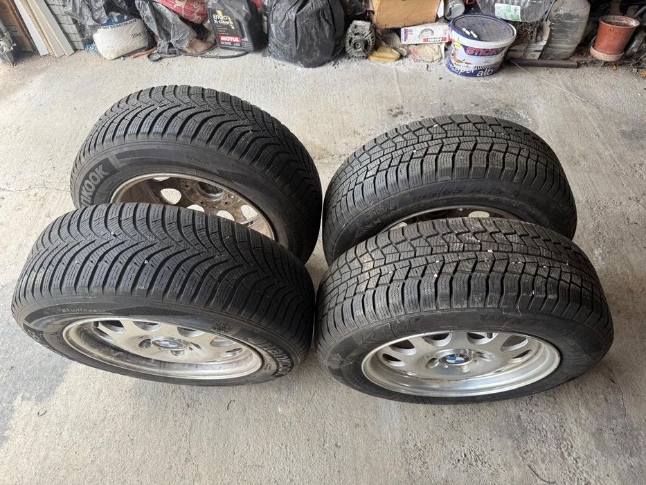 Set Jante originale Bmw 15" cu cauciucuri iarna