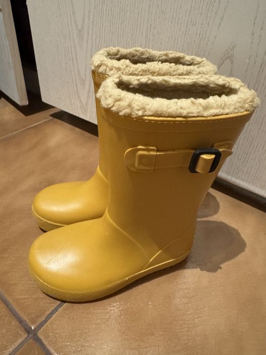 Детски гумени ботуши с подплата 25 размер