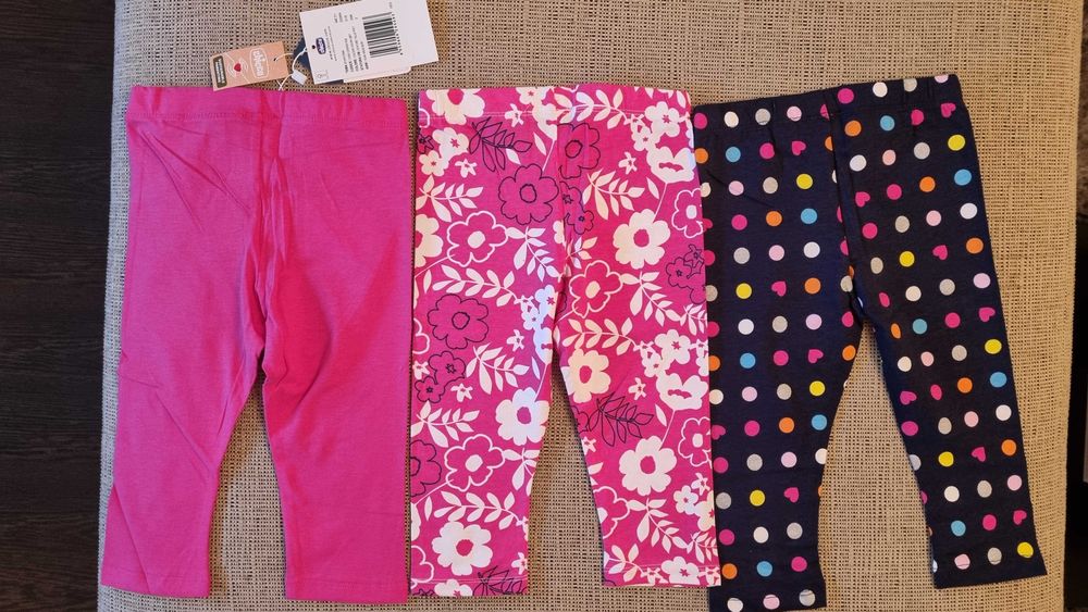 Set de 3 pantaloni fete Chicco, 2-3 ani, noi