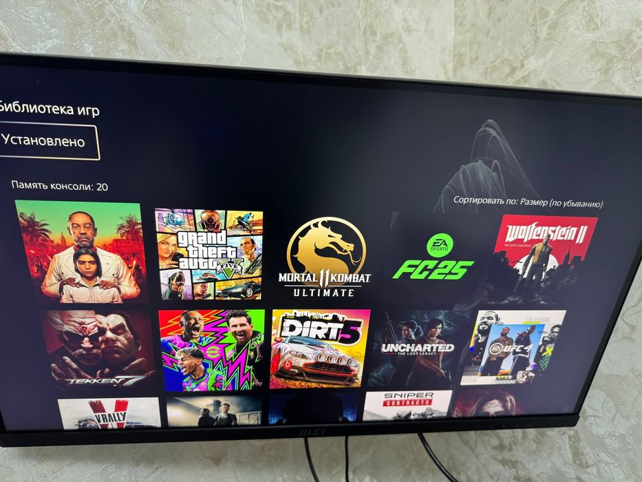 Sony PS5 o'yinlari bilan  1 yil garantiya servis bor (доставка по горо