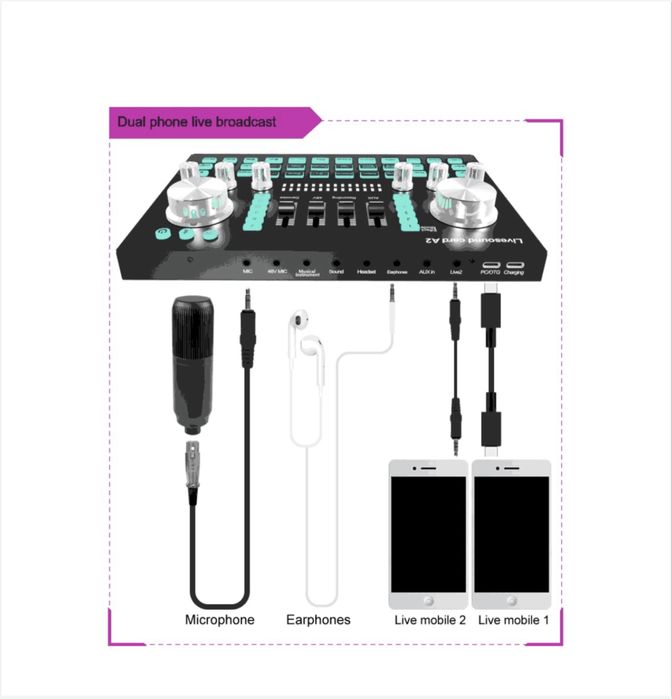 Mixer audio pentru studio Live profesionala