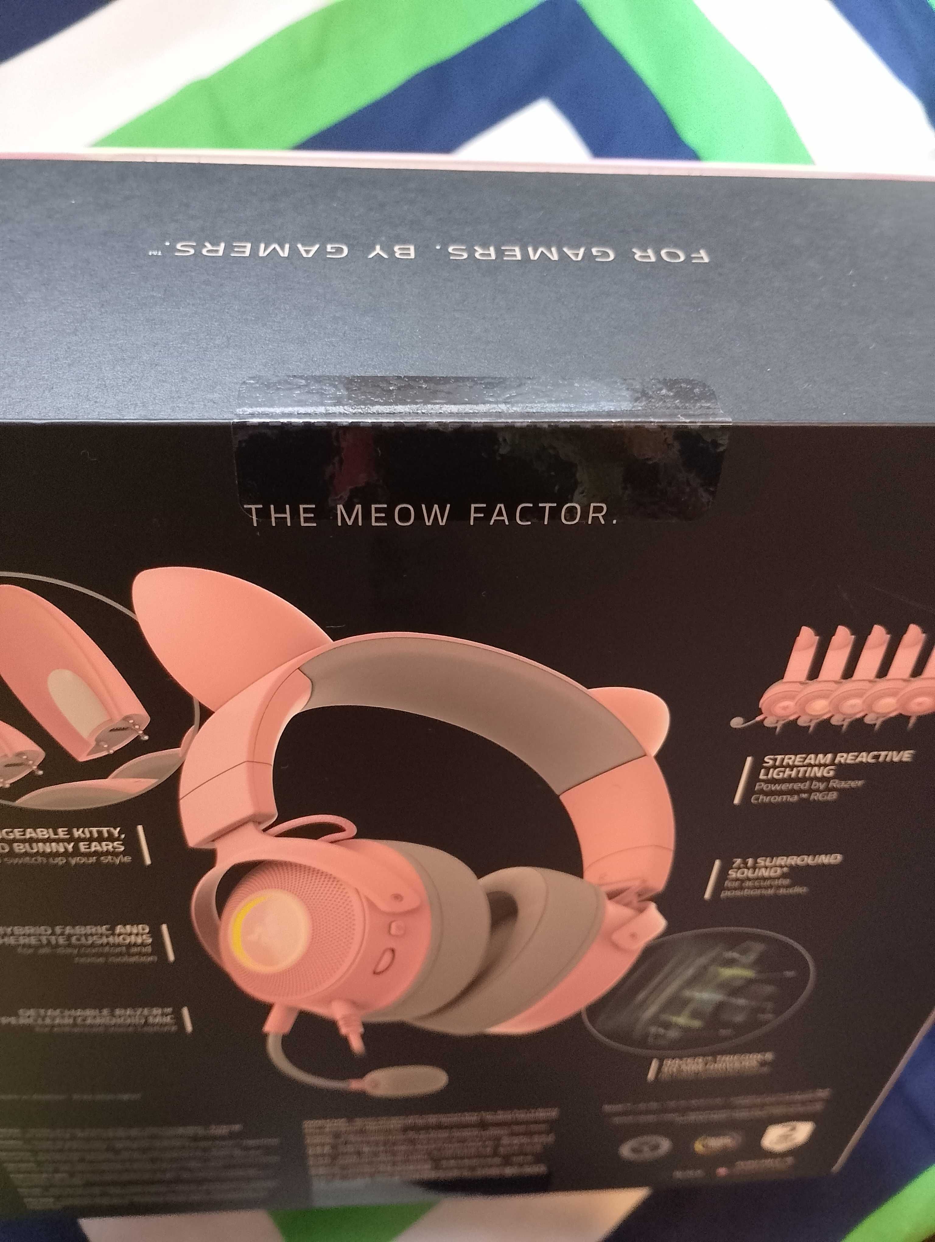 Гейминг слушалки Razer Kraken Kitty Edition V2 Pro, Quartz