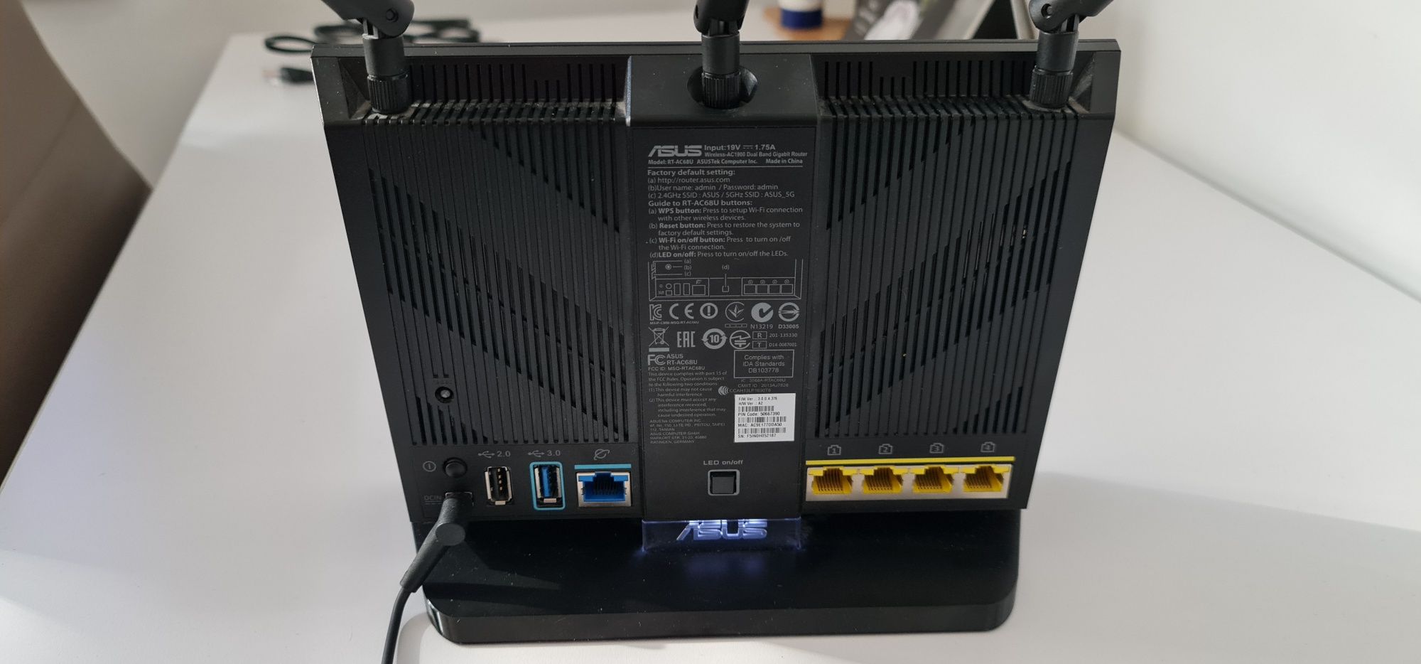 Router ASUS RT-AC68U AC1900, Dual Band, USB 3.0