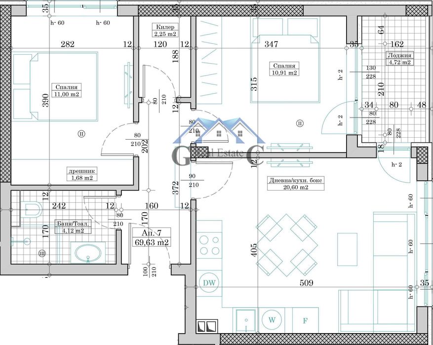 Тристайни апартаменти от 120480 евро до 172601 евро, Възраждане
