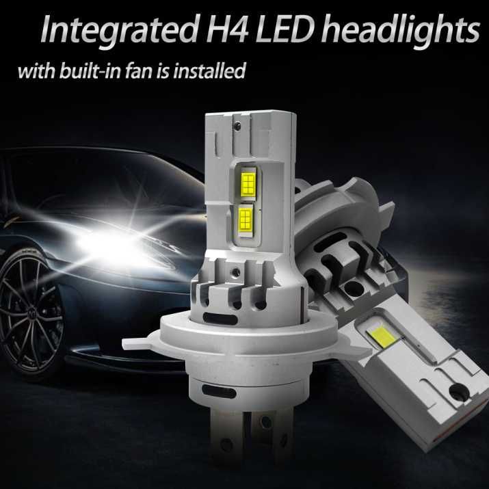 LED Диодни крушки, лед крушки H4 с вграден вентилатор LED - T281