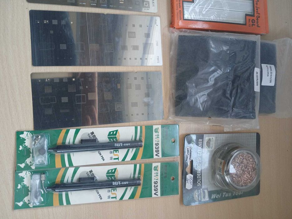 Set complet de unelte și consumabile pentru reparații electronice