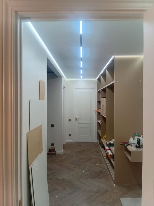 Установка натяжных потолков 1500 тенге