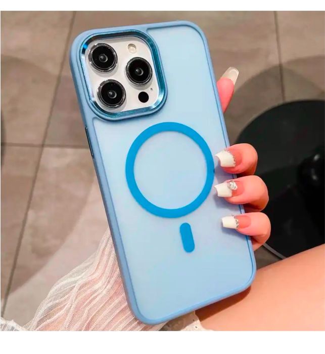 Iphone 14/15/16/17/PRO/MAX/PLUS Husa Magsafe Spate Mat Magnetic Inside