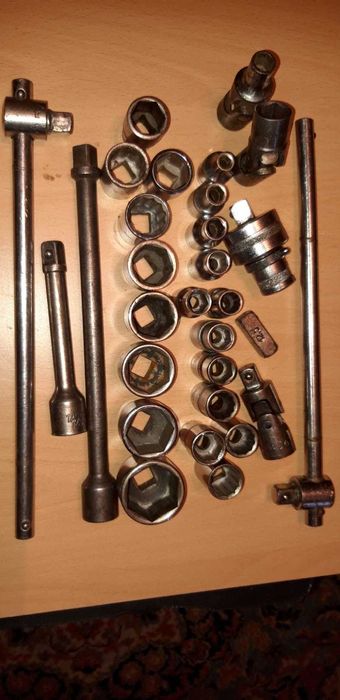 Trusa chei tubulare cu clichet - chrome vanadiu