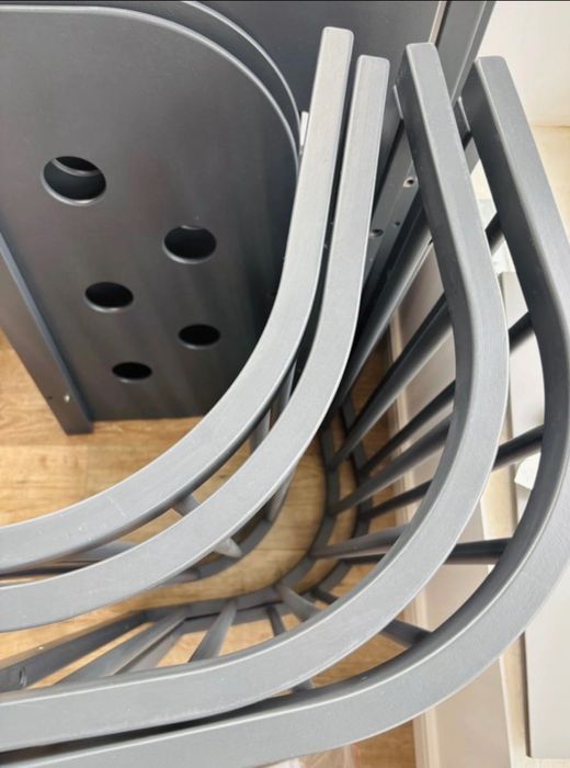 Pat bebe Waldin 7 în 1, modern și funcțional, culoarea graphit