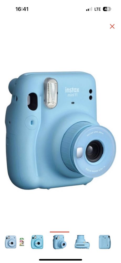 Фотоаппарат моментальной печати фото полароид instax mini 11