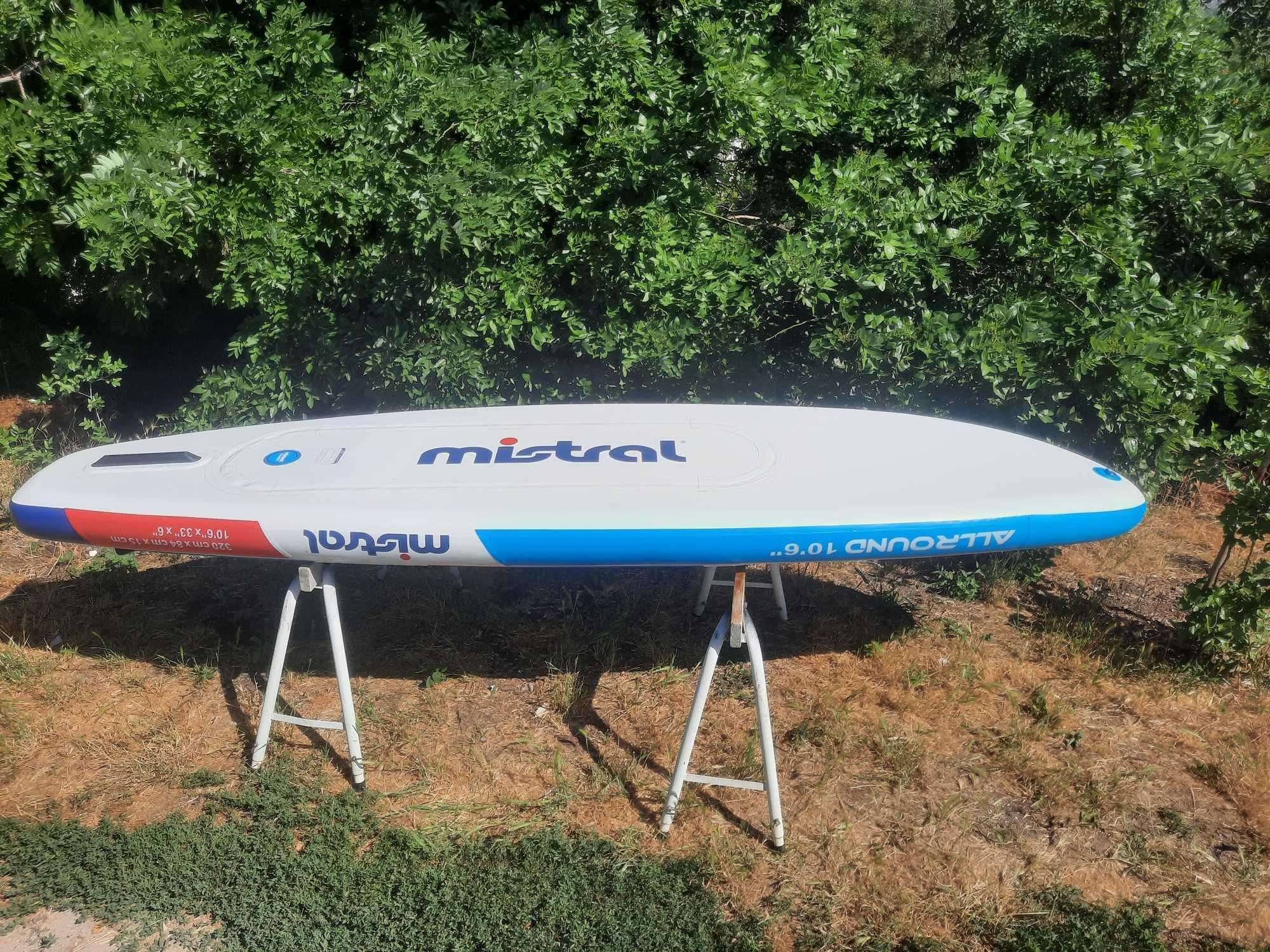 Надуваем падълборд SUP дъска  Mistral Allround 10'6'' двукамерна