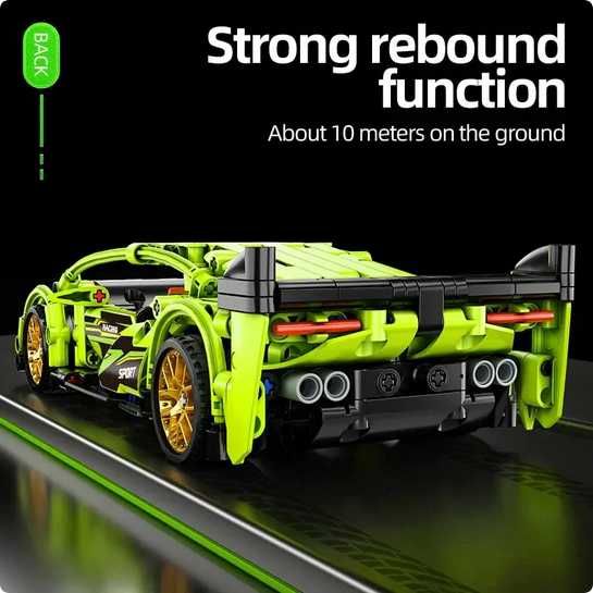 Joc construit SuperCar Pull Back 425 piese compatibil Lego