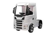 CAMION ELECTRIC ( TIR ) pentru copii, Scania 500R White, roti EVA