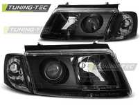 Faruri Volkswagen Passat 3B 11.96-08.00 cu lupa fond negru