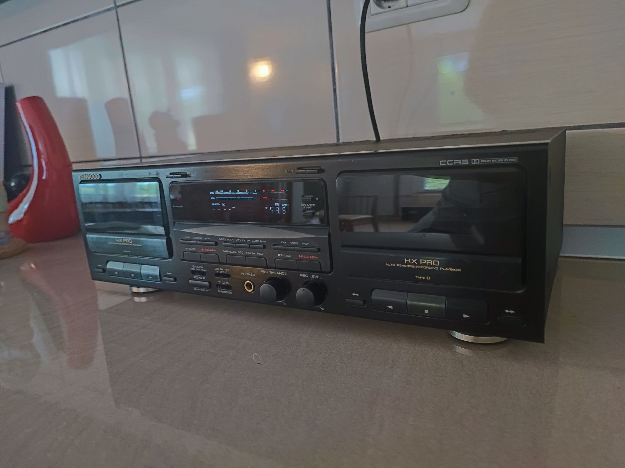 Deck Kenwood KX W8060 deck dublu recorder caseta tape auto reverse HX