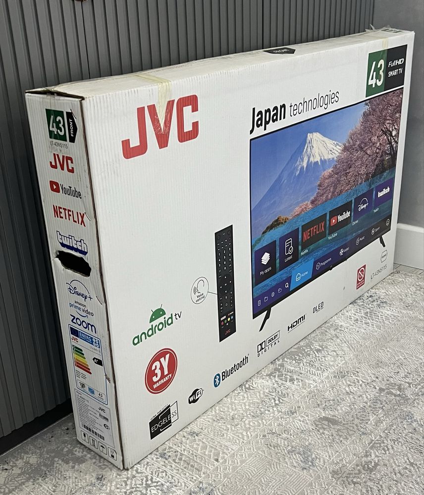 Телевизор   JVC.     Full HD. SMART TV 43