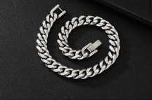 Brățară Miami Cuban Link 8mm din oțel inoxidabil, stil urban elegant