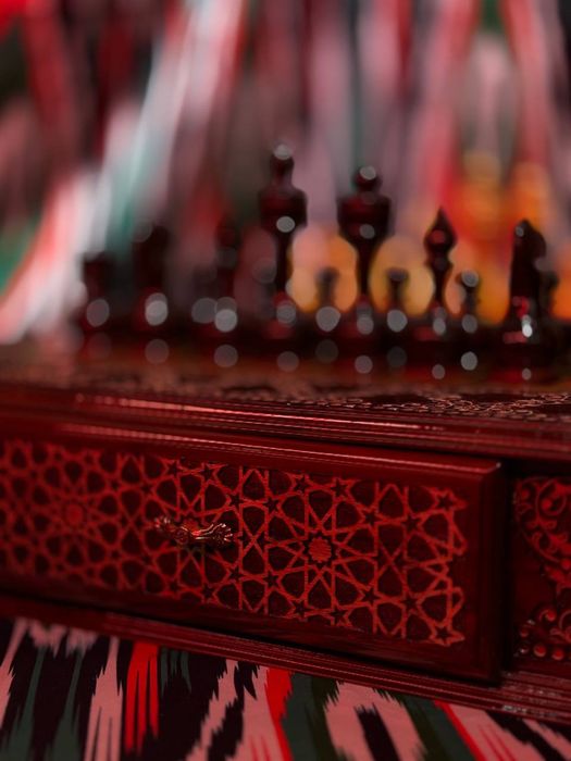 Шахматы резные ручная работа национальный сувенир!