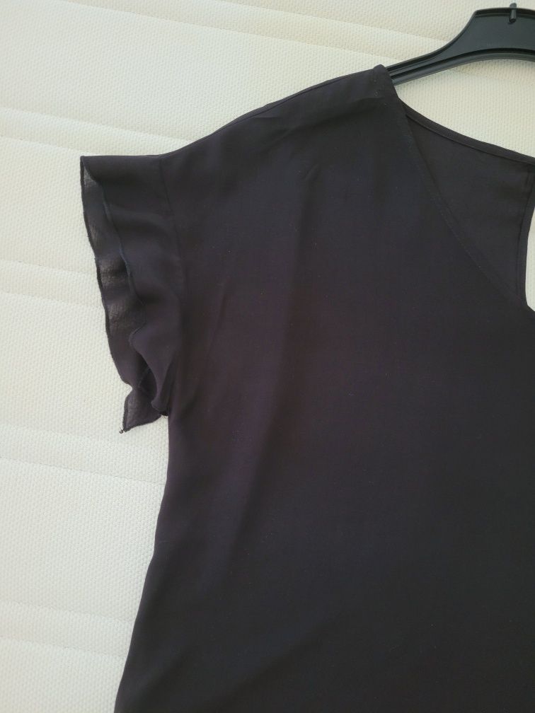 Bluza neagra mânecă scurta