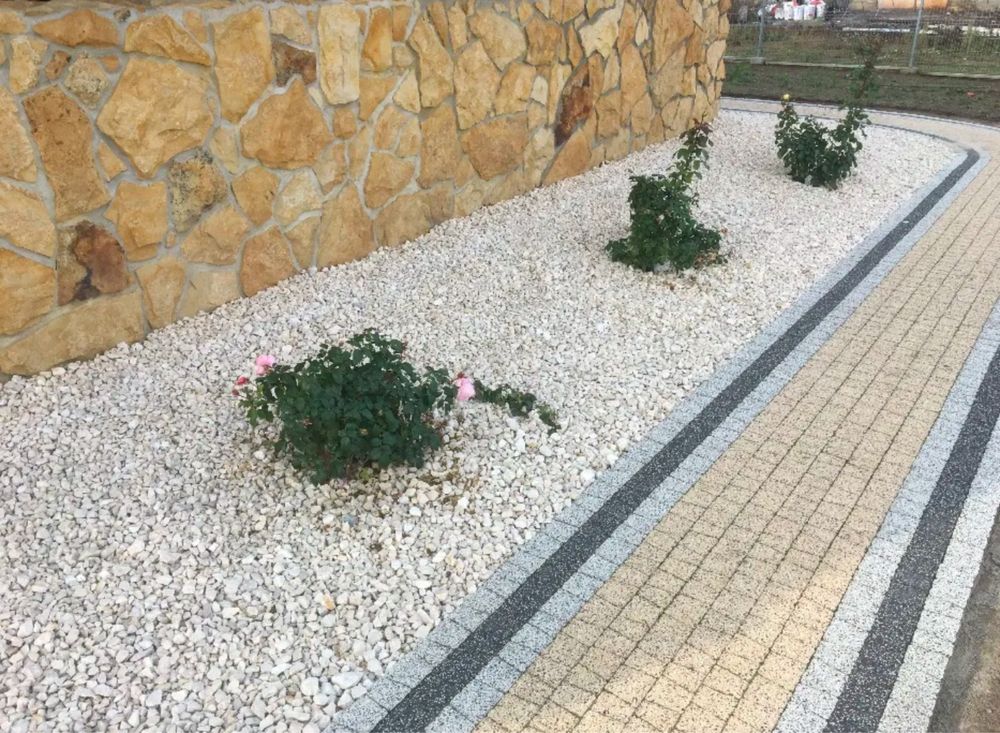 Piatra decorativa crem alb