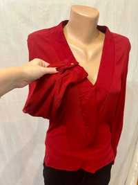 Bluză tip cămașa roșie Zara