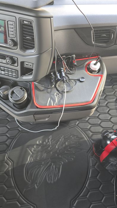 Vand mocheta piele, perdele duble Pluș Danez(danish pluche)Scania NGS