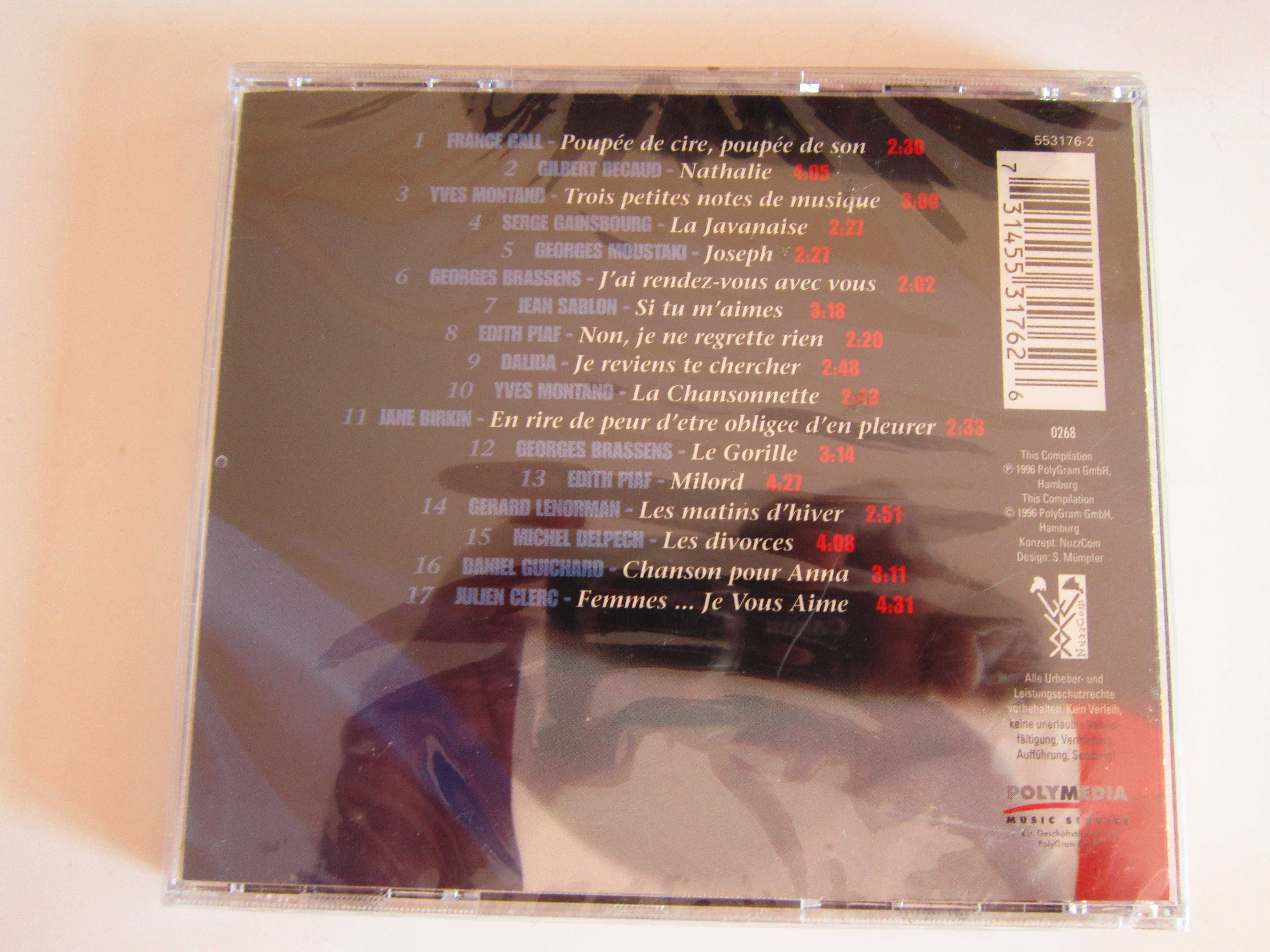 cd rar Chanson Francaise -Edith Piaf,Gilbert Becaud,France Gall..etc