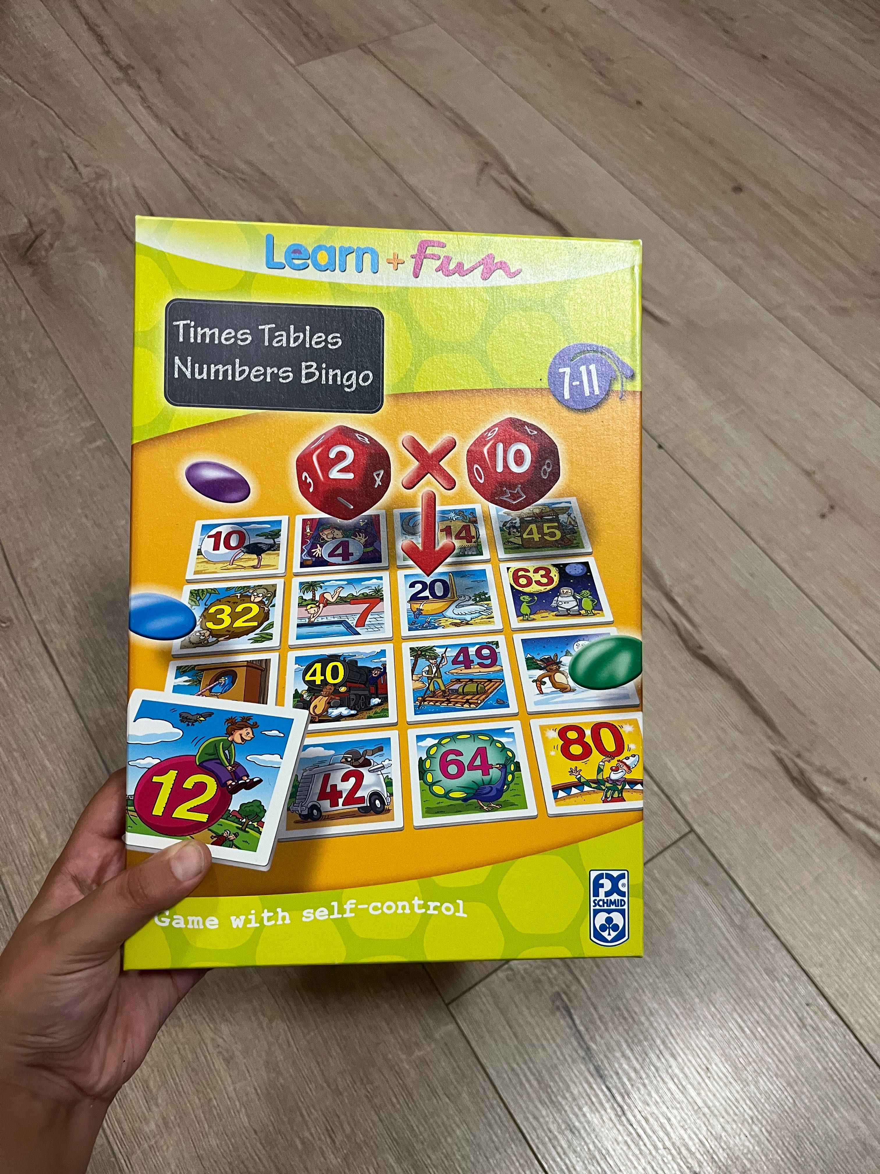 Learn + Fun - Numbers Bingo. Настолна игра за математика