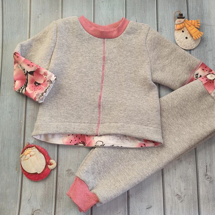 Детский теплый костюм, с начесом