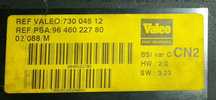 BSI Valeo CN2 calculator Citroen Xsara PSA 9646022780/REFVALEO73004512