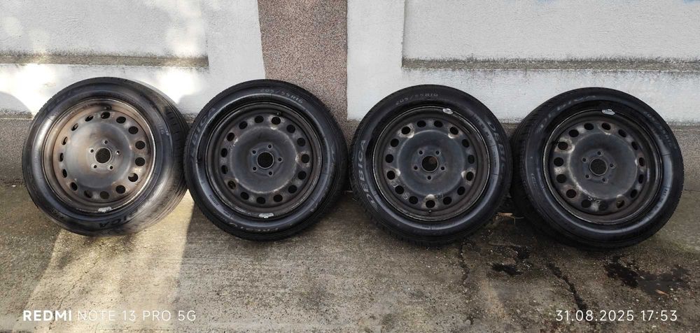 Vand 4 jante 16"cu 4 anvelope vara Debica 205/55 R16